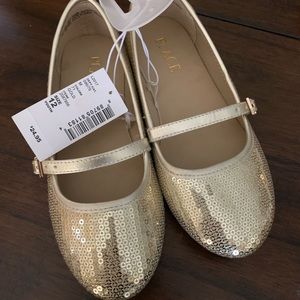 Gold flats size 12